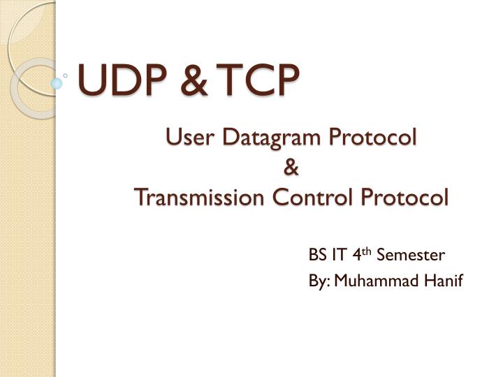 udp tcp