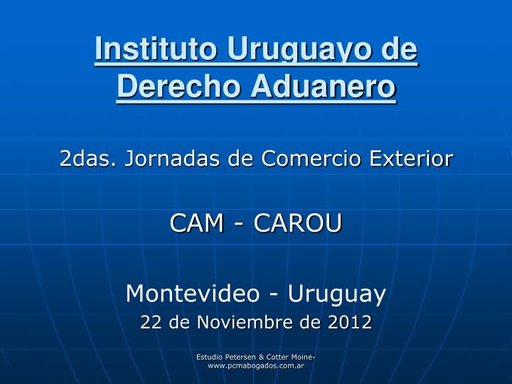 instituto uruguayo de derecho aduanero