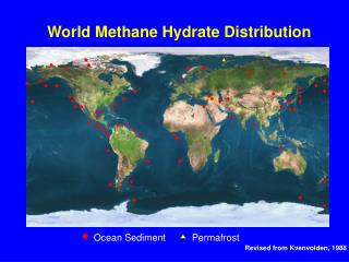 World Methane Hydrate Distribution