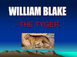 - THE TYGER - slide 1