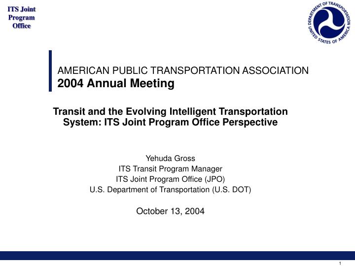 american public transportation association 2004 annual meeting