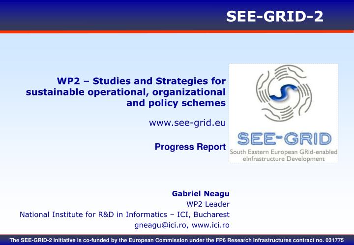 wp2 studies and strategies for sustainable operational organizational and policy schemes