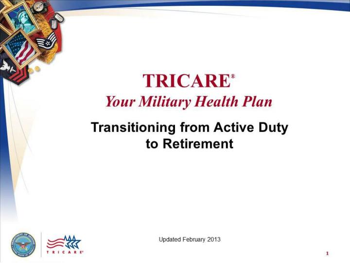 trcare your military health plan transitioning from active duty to retirement