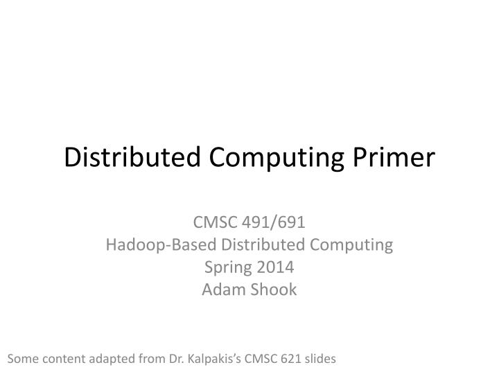 distributed computing primer