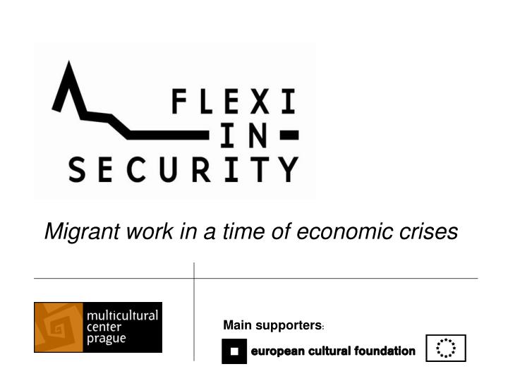 migrant work in a time of economic crises