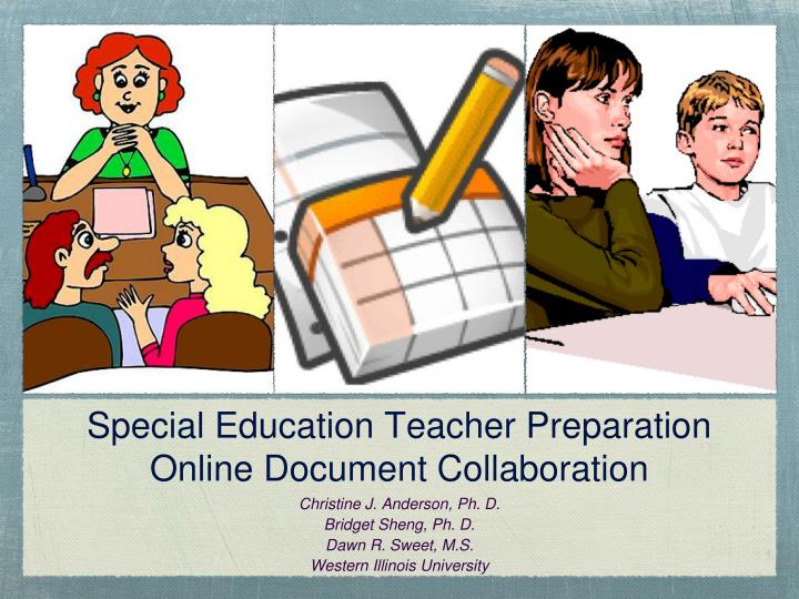 special education teacher preparation online document collaboration