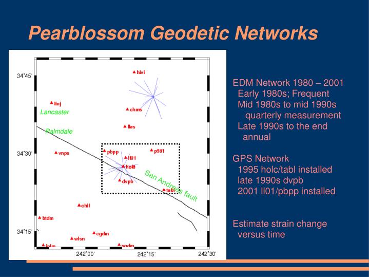 pearblossom geodetic networks