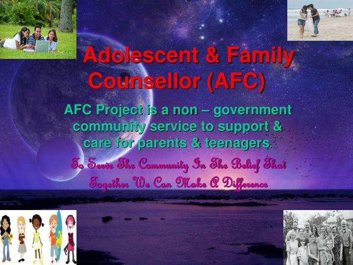 adolescent family counsellor afc