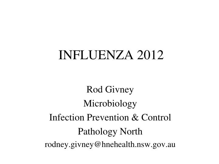 influenza 2012