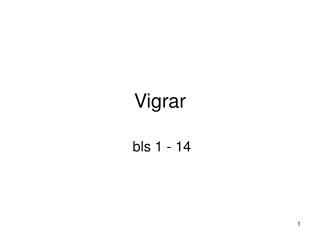 vigrar