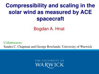 Compressibility and scaling in the solar wind as measured by ACE spacecraft