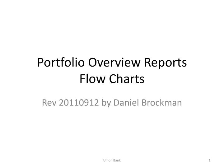 portfolio overview reports flow charts