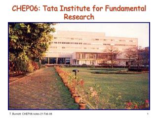 CHEP06: Tata Institute for Fundamental Research