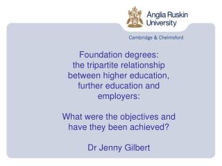 Foundation degrees: