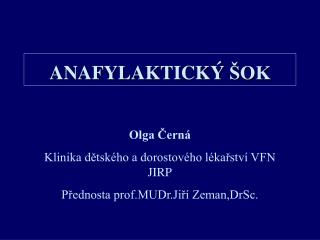 anafylaktick ok