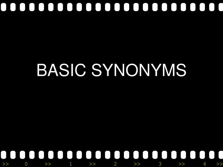 basic synonyms