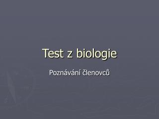 test z biologie