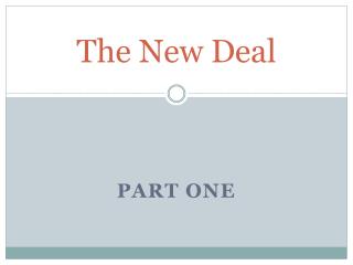 The New Deal