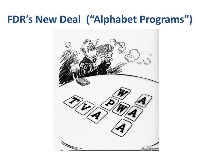 fdr s new deal alphabet programs