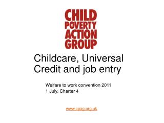 Childcare, Universal Credit and job entry