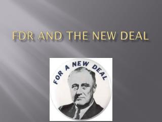 fdr and the new deal