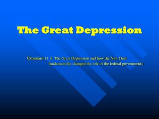 the great depression