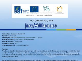 jaro velikonoce