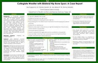 Collegiate Wrestler with Bilateral Hip Bone Spurs: A Case Report