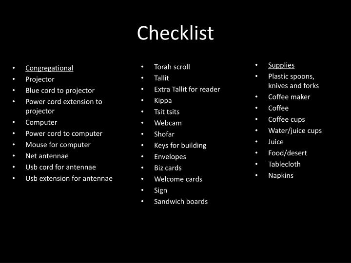 checklist