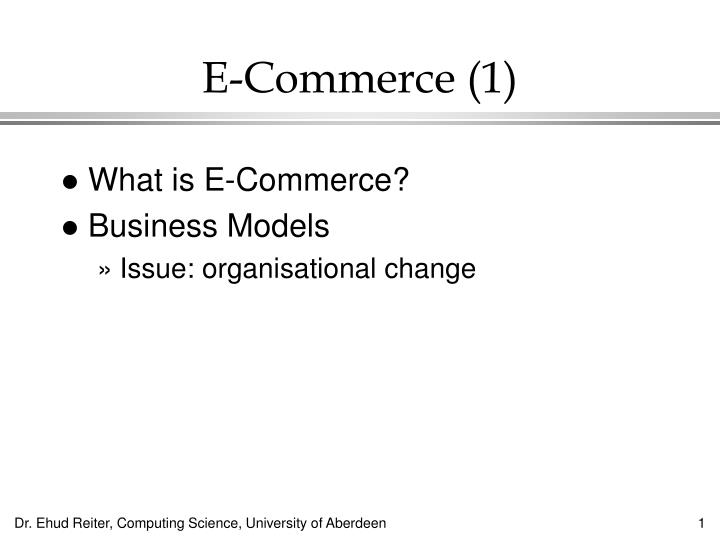 e commerce 1