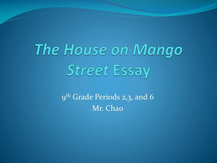 the house on mango street essay