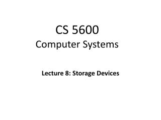 CS 5600 Computer Systems