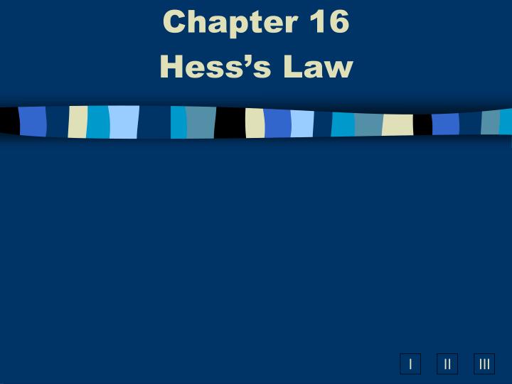 chapter 16 hess s law