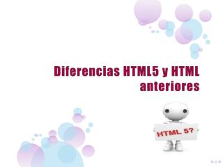 diferencias html5 y html anteriores