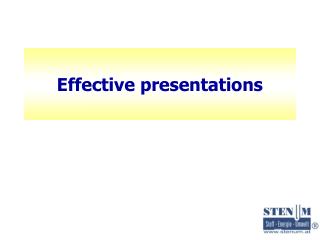 Effective presentations