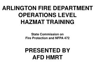 What is a FIRST RESPONDER OPERATIONS LEVEL ?