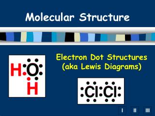 Electron Dot Structures (aka Lewis Diagrams)