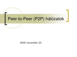 peer to peer p2p h l zatok