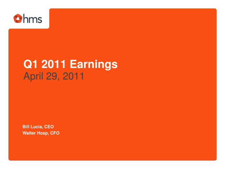 q1 2011 earnings