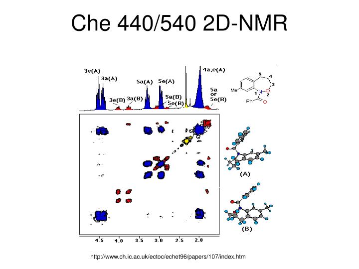 che 440 540 2d nmr