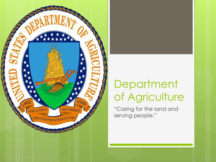 department of agriculture