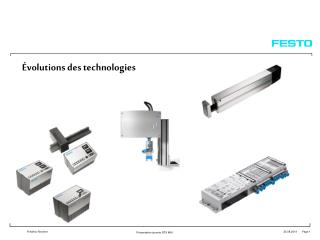 volutions des technologies