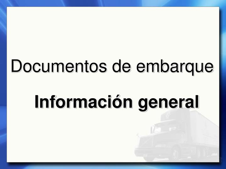 documentos de embarque