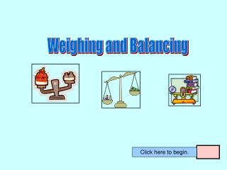 Weighing and Balancing