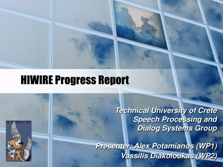 hiwire progress report