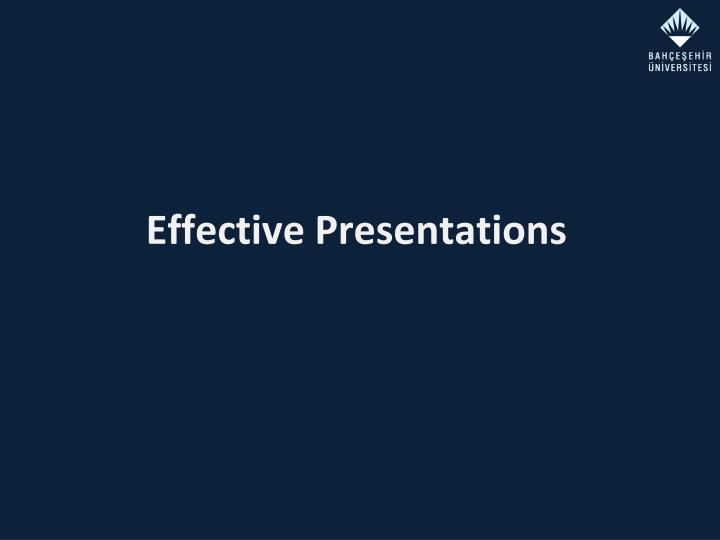 effective presentations
