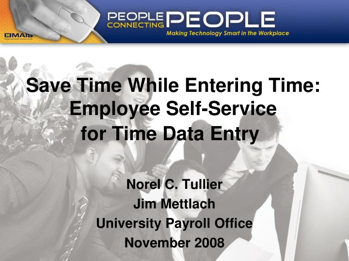 save time while entering time employee self service for time data entry