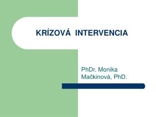 kr zov intervencia