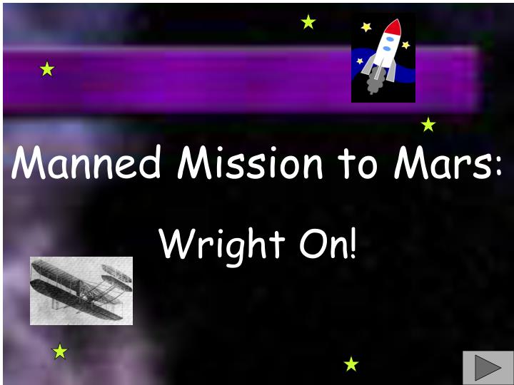 manned mission to mars