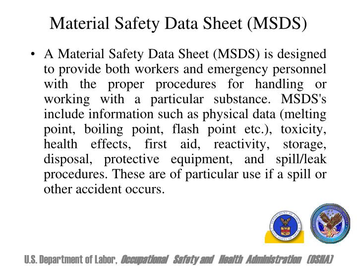material safety data sheet msds